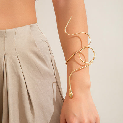 Twisted snake exaggerated bracelet