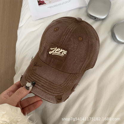 American Washed Denim Embroidered Baseball Cap