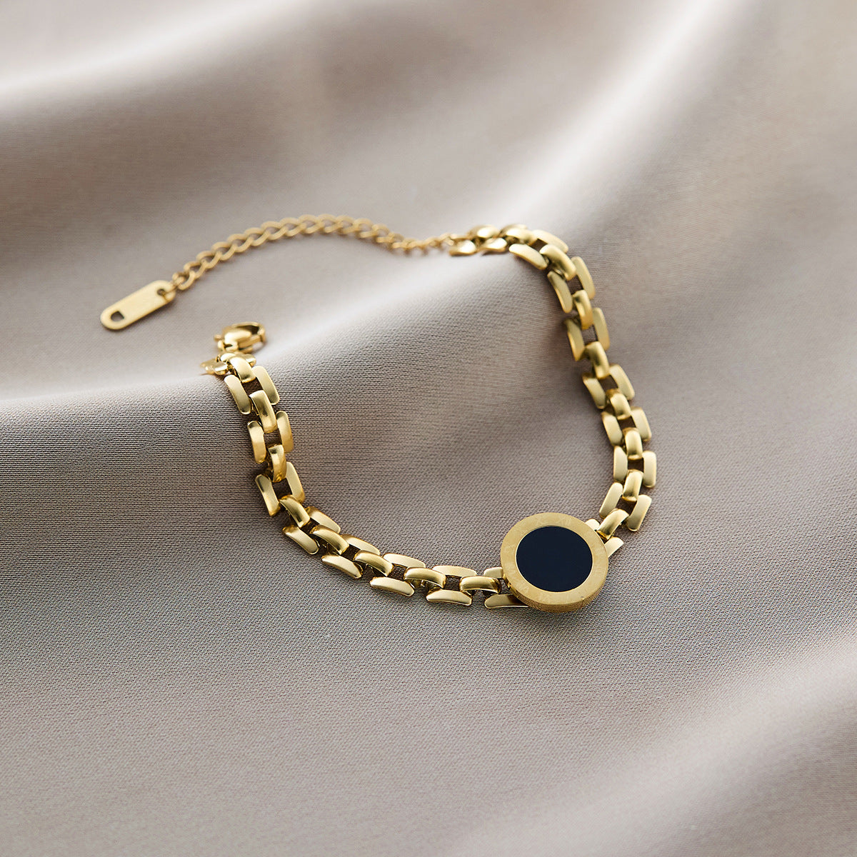 Titanium Steel Five-Leaf Clover Bracelet