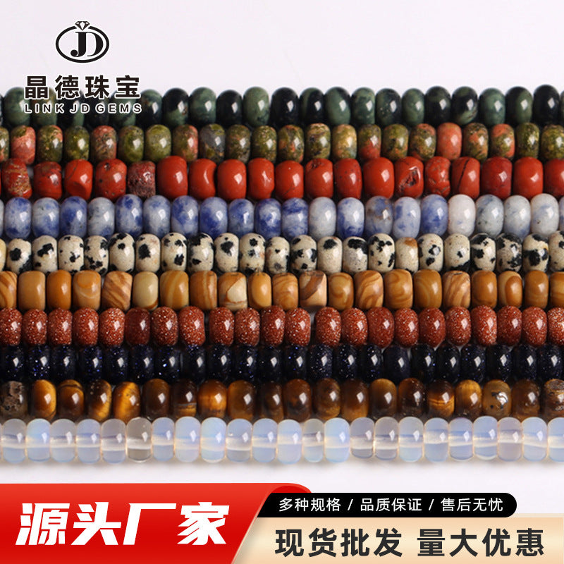 6 * 4Mm natural stone crystal abacus beads loose beads