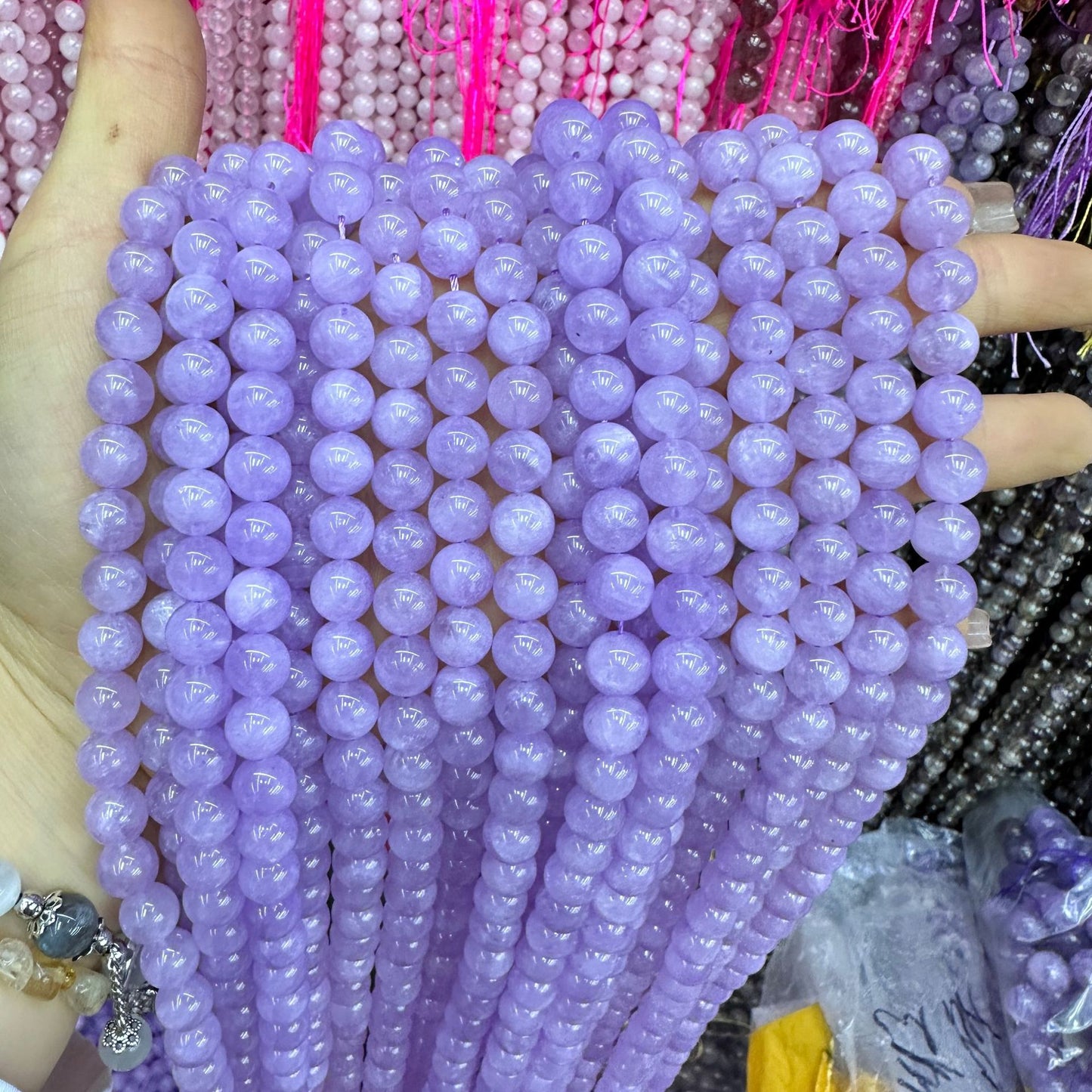 Amethyst crystal lavender amethyst loose beads