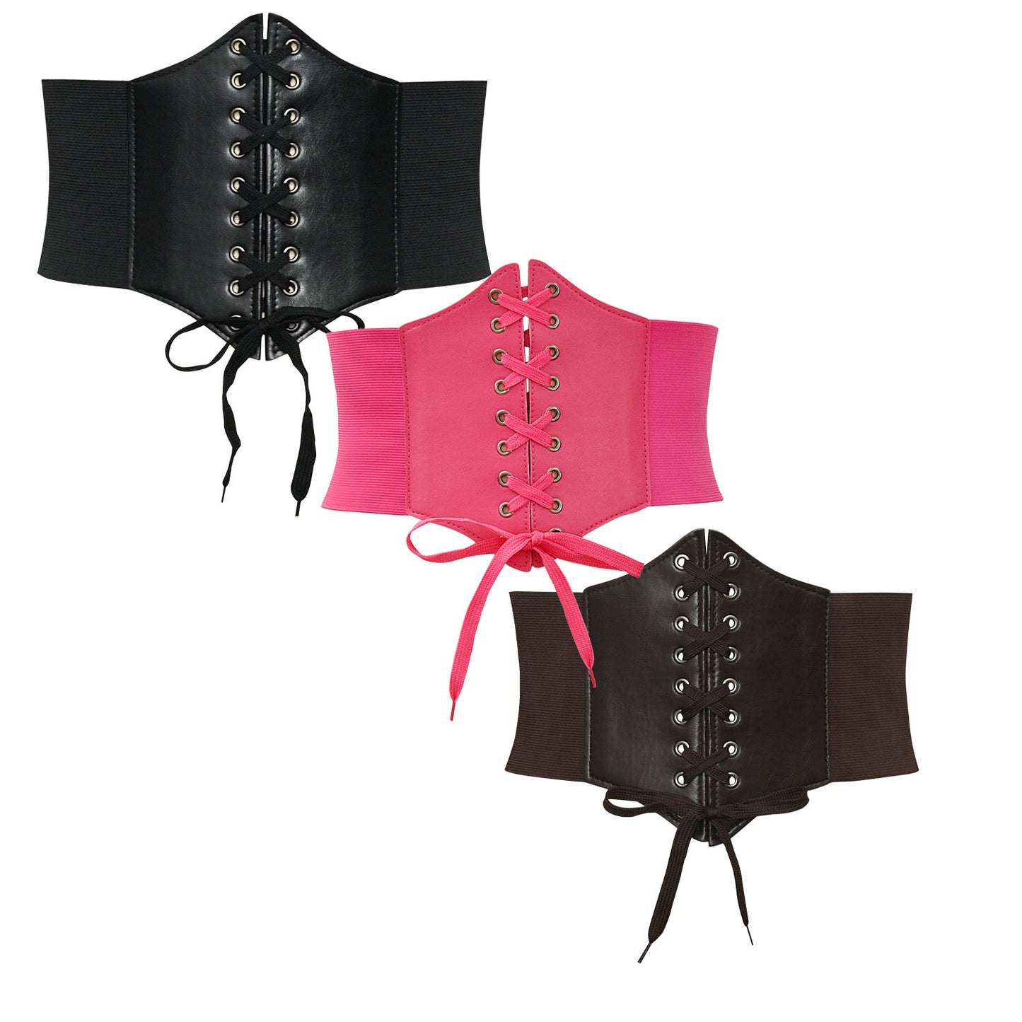 Elastic waist width belt