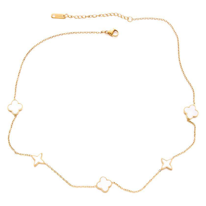 Women's Light-Luxury Lucky Clover Titanium Steel Clavicle Necklace