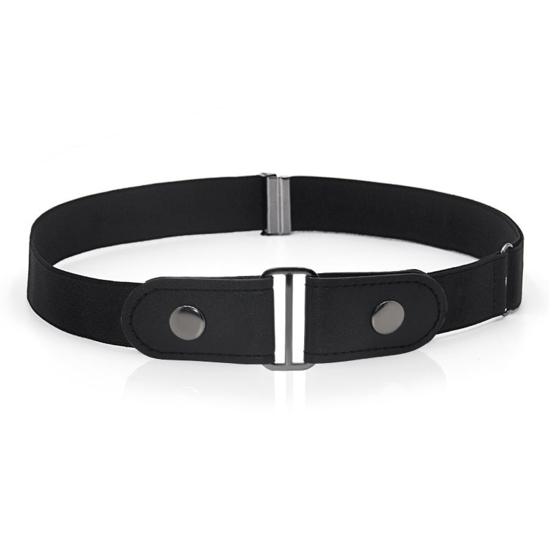 Faux Leather Slim Elastic Belt