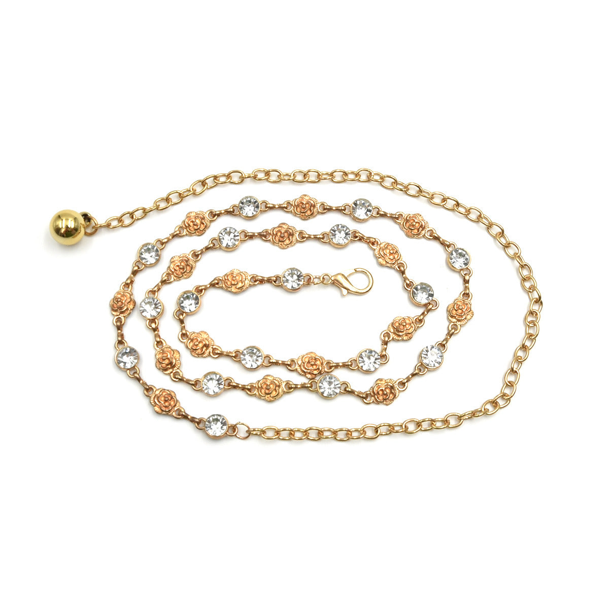 Engraved waist chain for ladies decoration