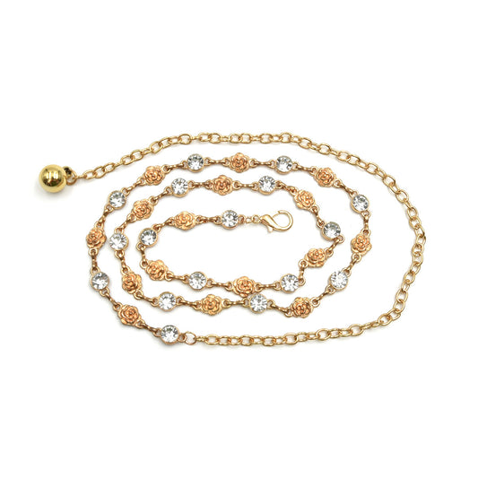 Engraved waist chain for ladies decoration