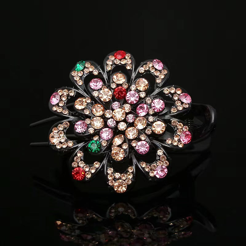 Large flower three-tooth duckbill clip hair accessories