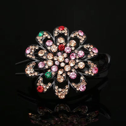 Large flower three-tooth duckbill clip hair accessories