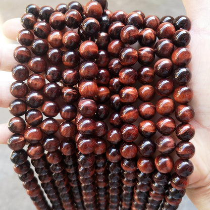 Tiger's eye stone loose beads DIY jewelry accessories