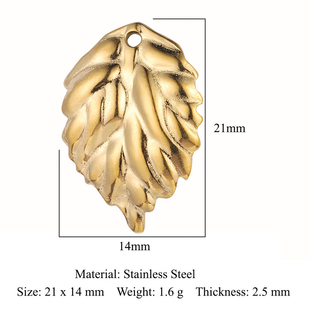 Branches Leaves Tree of Life Flowers Stainless Steel Pendant