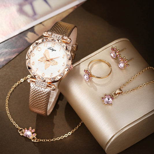 Snake belt watch jewelry set wholesale