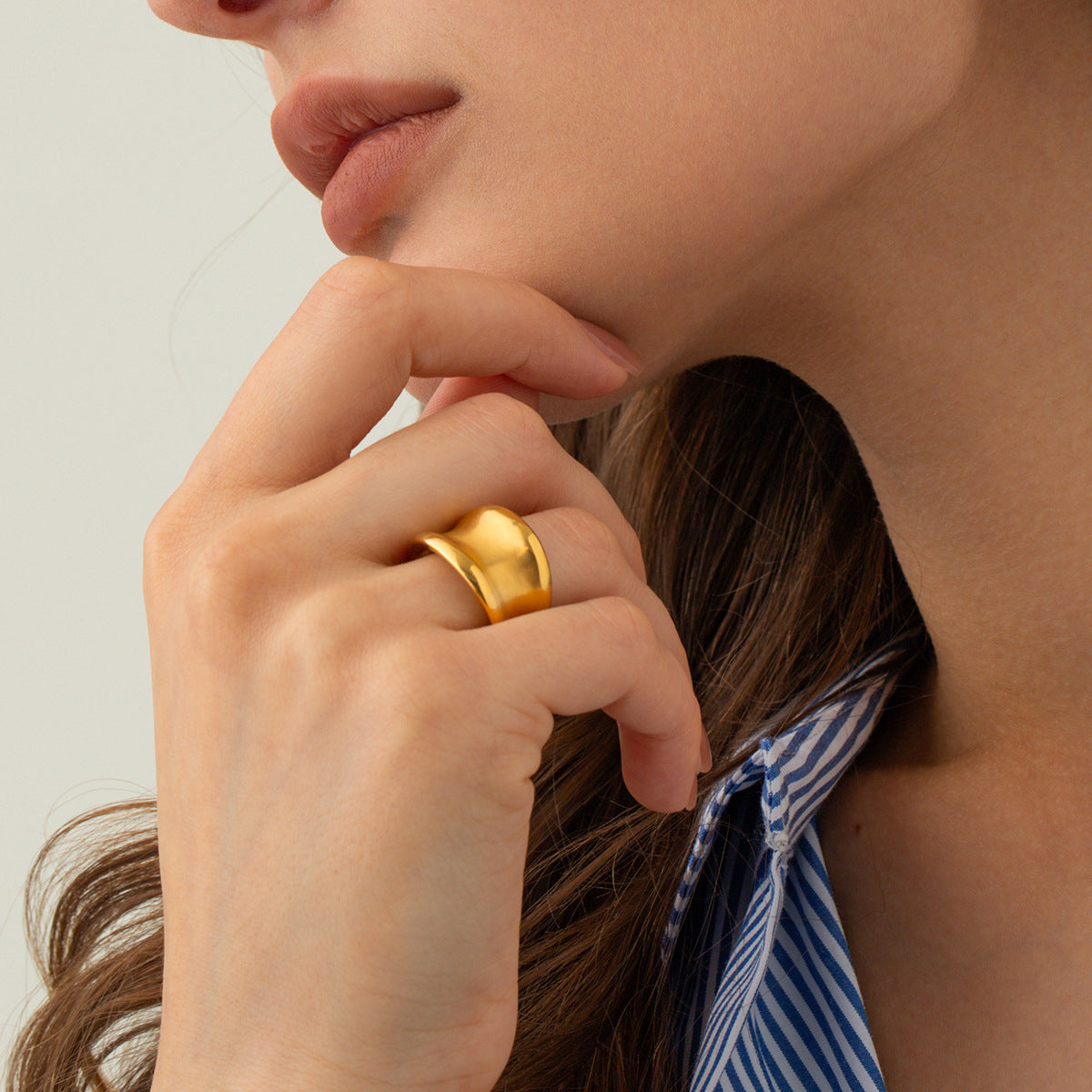 Brushed Ring Size 7 Women