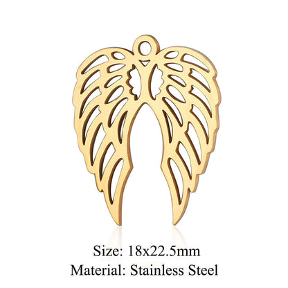 5 pcs/pack Angel Cupid titanium steel pendant