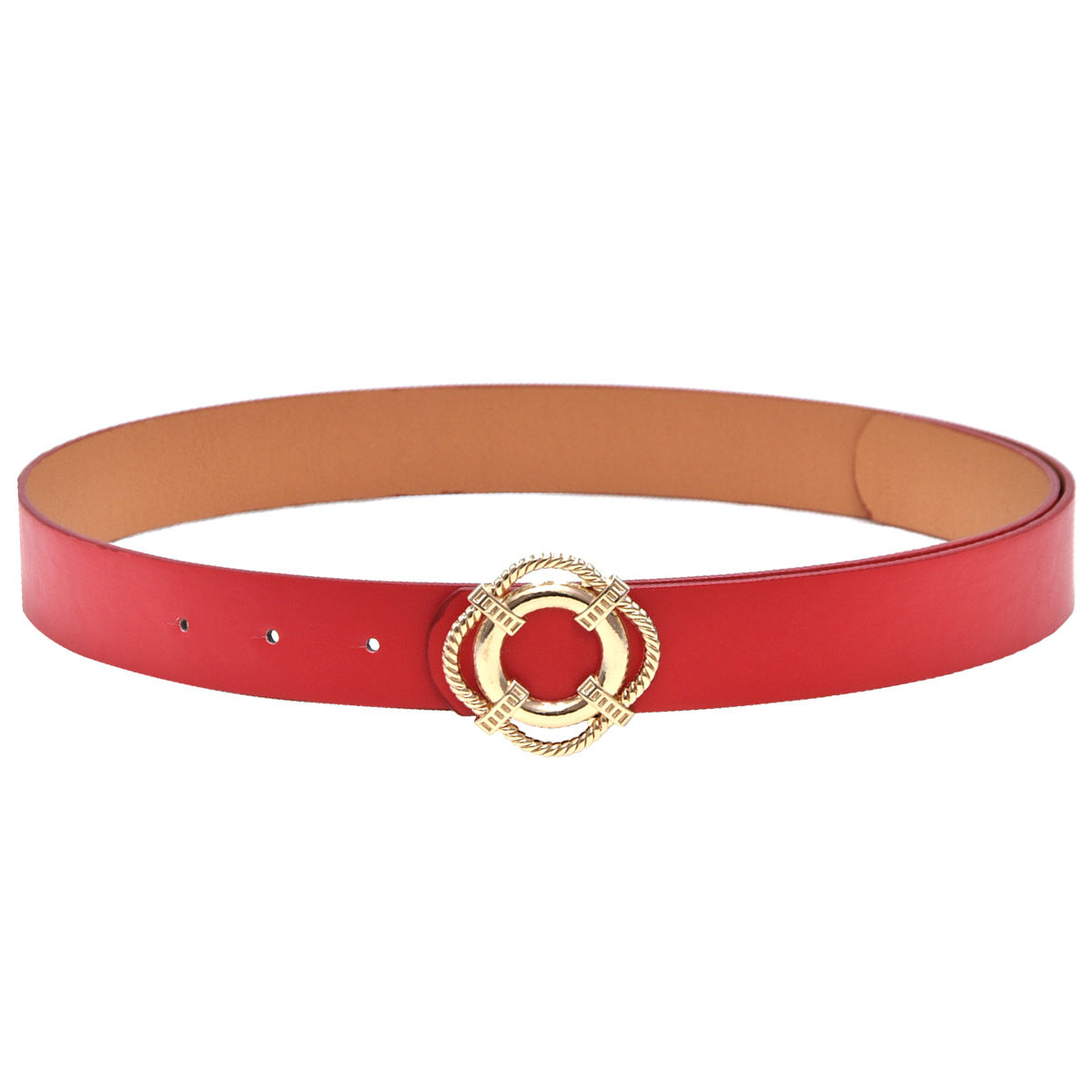 Elastic waist bright red belt