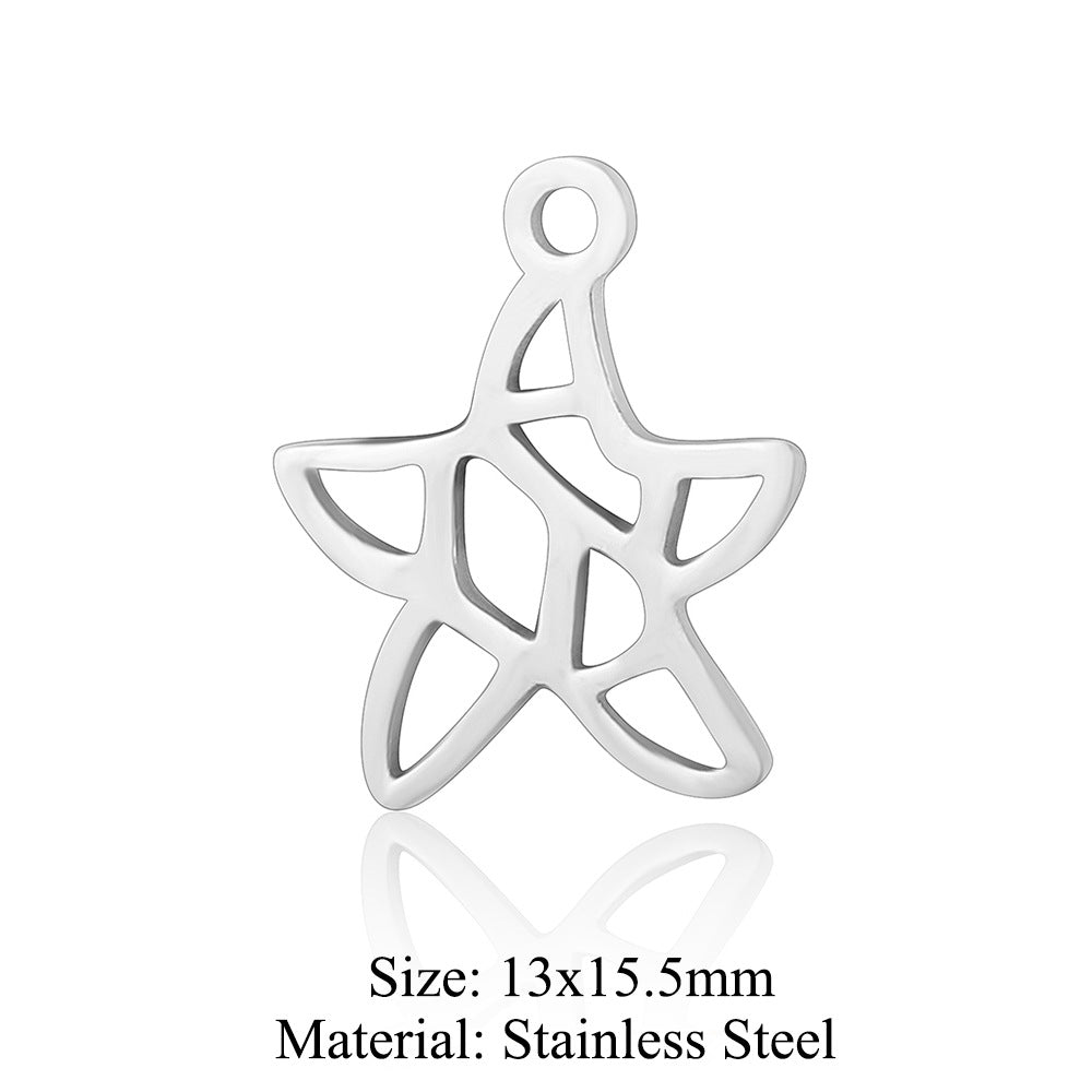 5 pcs/titanium steel pendant swan elephant gecko dolphin