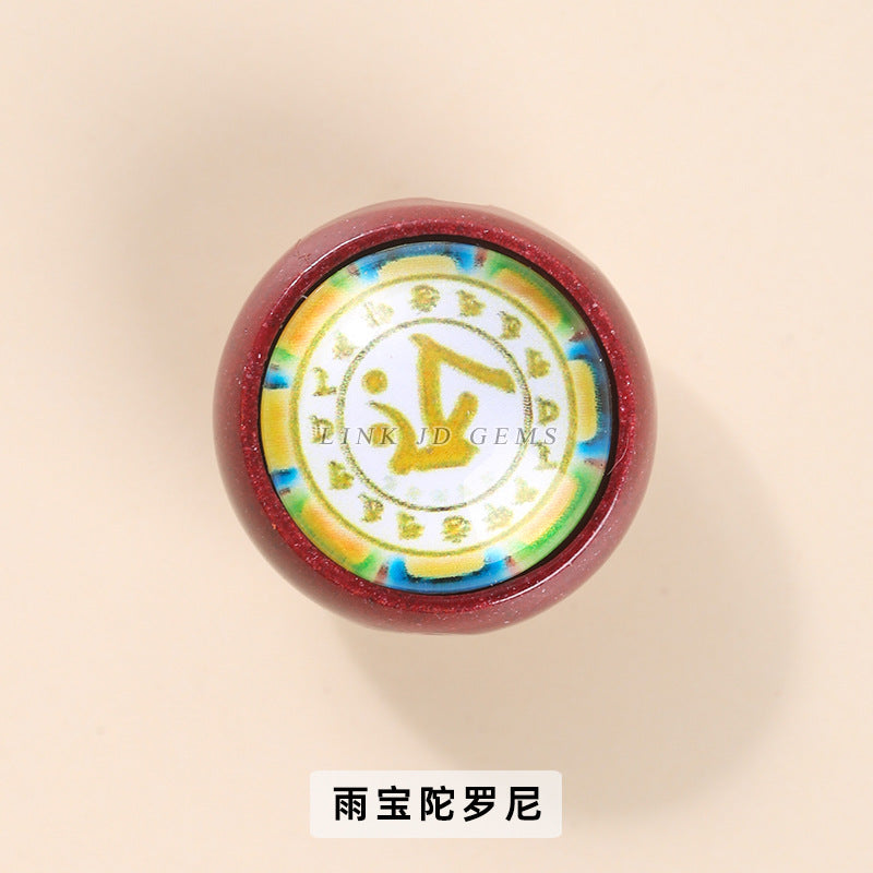 97% high content purple gold sand thangka beads