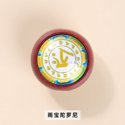 97% high content purple gold sand thangka beads