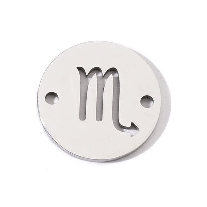 20 pcs/pack of hot-selling twelve constellation titanium steel pendants