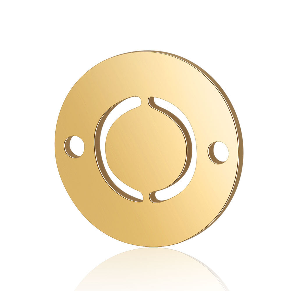 5 pcs/titanium steel English alphabet DIY pendant