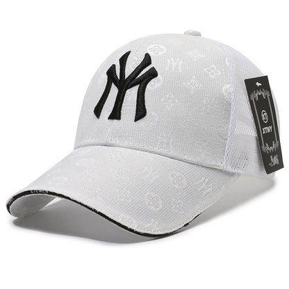 Textured Letter Stylish Duckbill Cap