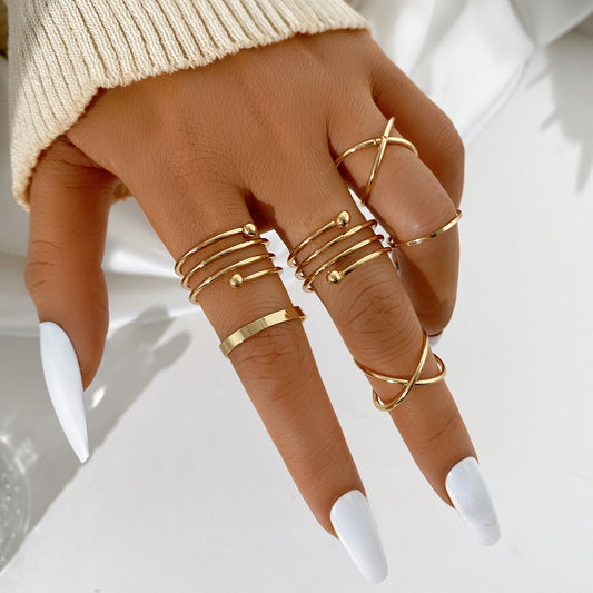 Stacking Spiral Ring Set 6-Piece Set