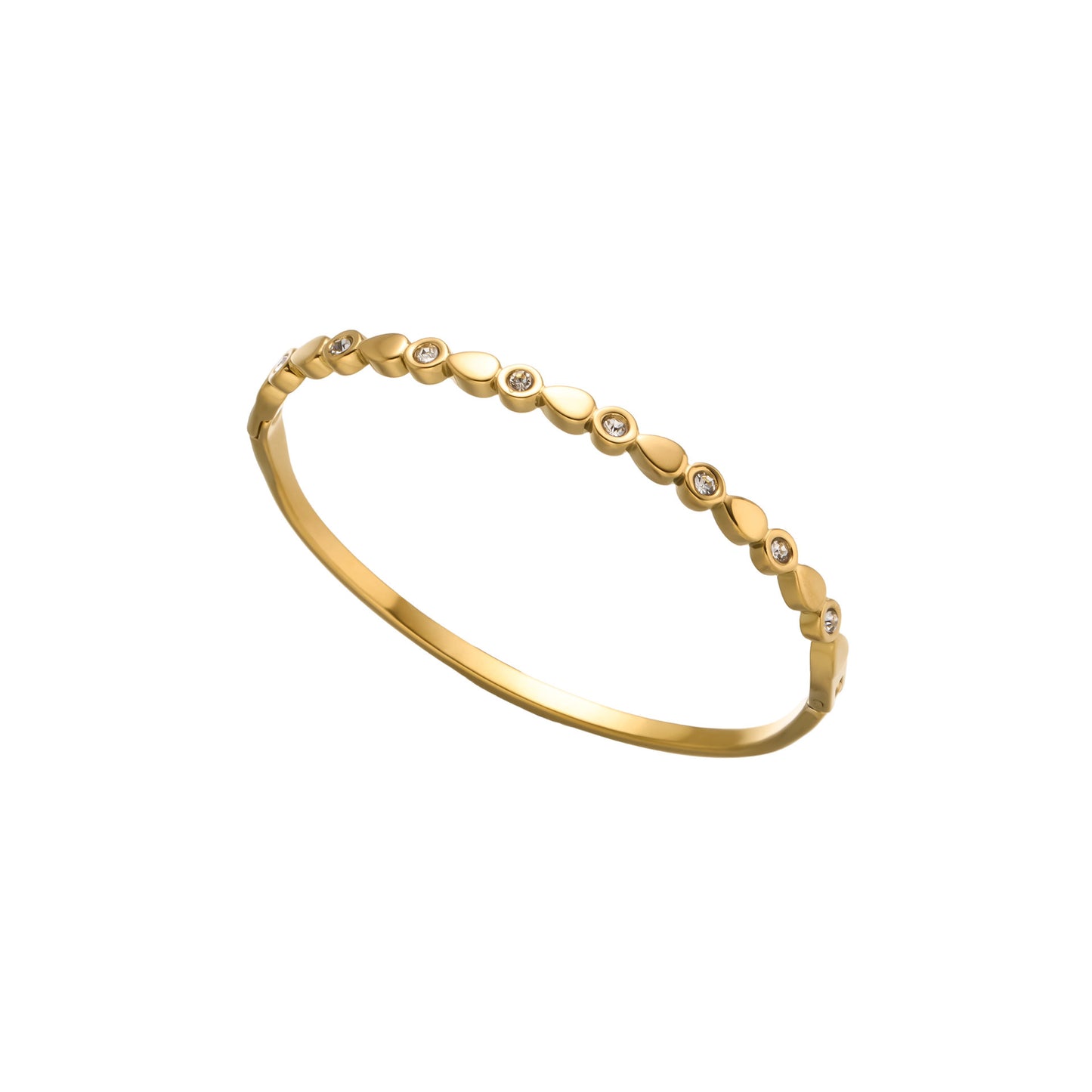 18K Gold Teardrop Bracelet