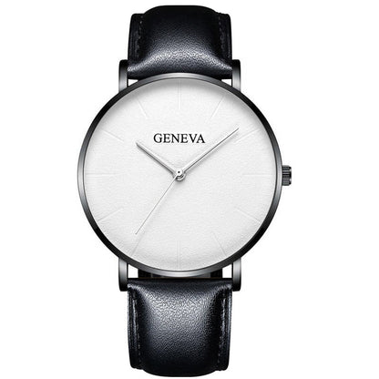 Belt quartz watch male