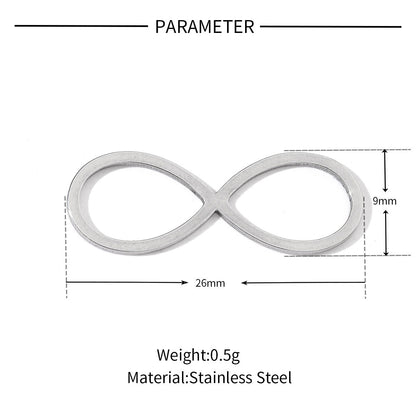 20 pcs/pack Geometric triangular round titanium steel pendant