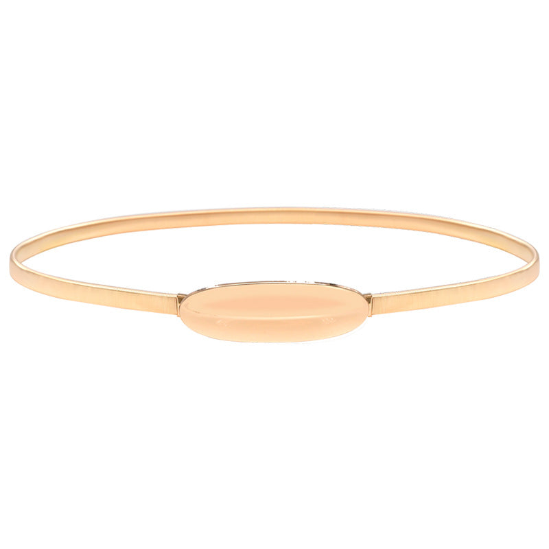 Elastic gold leaf belt