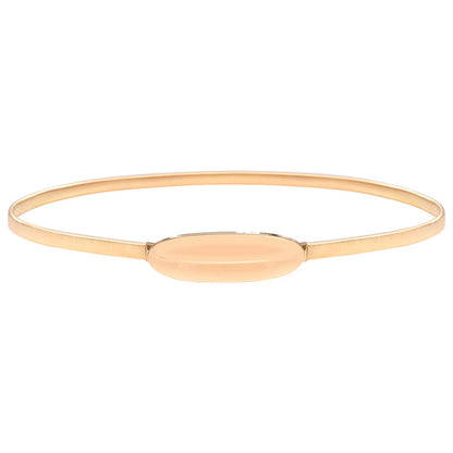 Elastic gold leaf belt