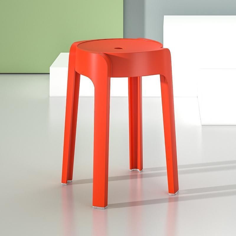 Thick Plastic Stool Stackable Home