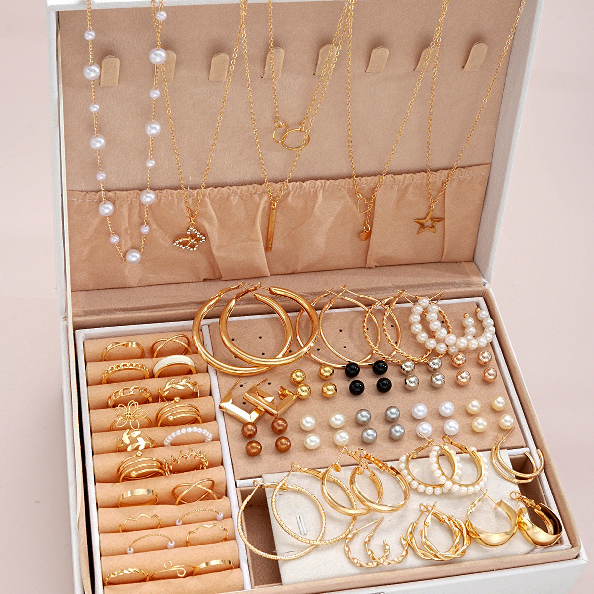 SHEIN Imitation Pearl Alloy Jewelry Set (without box)