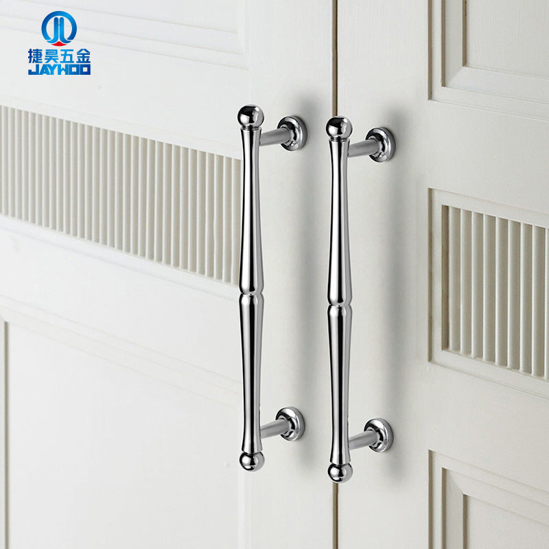 Chrome Bright Silver Brass Handle