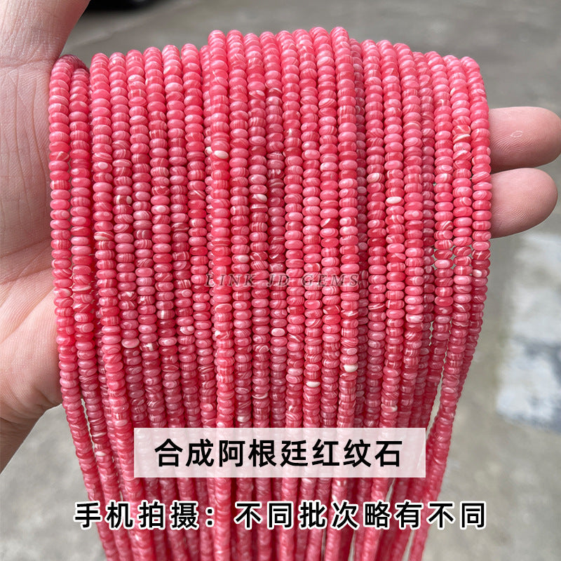 4 * 2Mm natural jade abacus beads loose beads