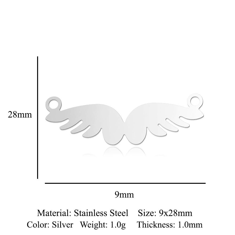 5 pcs/titanium-covered steel pendant map tree of life connection accessories