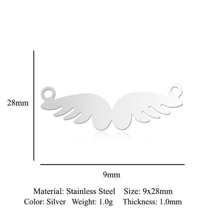 5 pcs/titanium-covered steel pendant map tree of life connection accessories