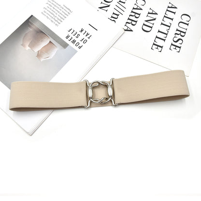 Popular women's belt gold buckle