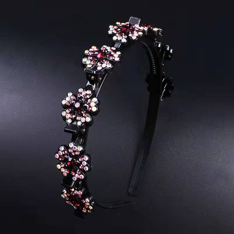 Snowflake rhinestone broken hair headband