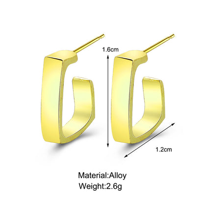 Fashion Geometric Metal Earrings