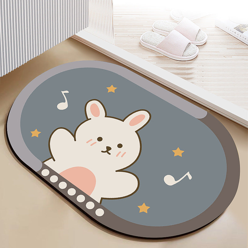 Diatomaceous earth soft mat absorbent mat non-slip quick drying