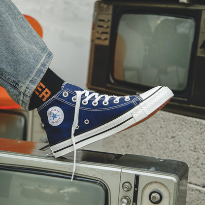1 Zapatos de lona clásicos para hombre, estilo coreano, informal unisex 