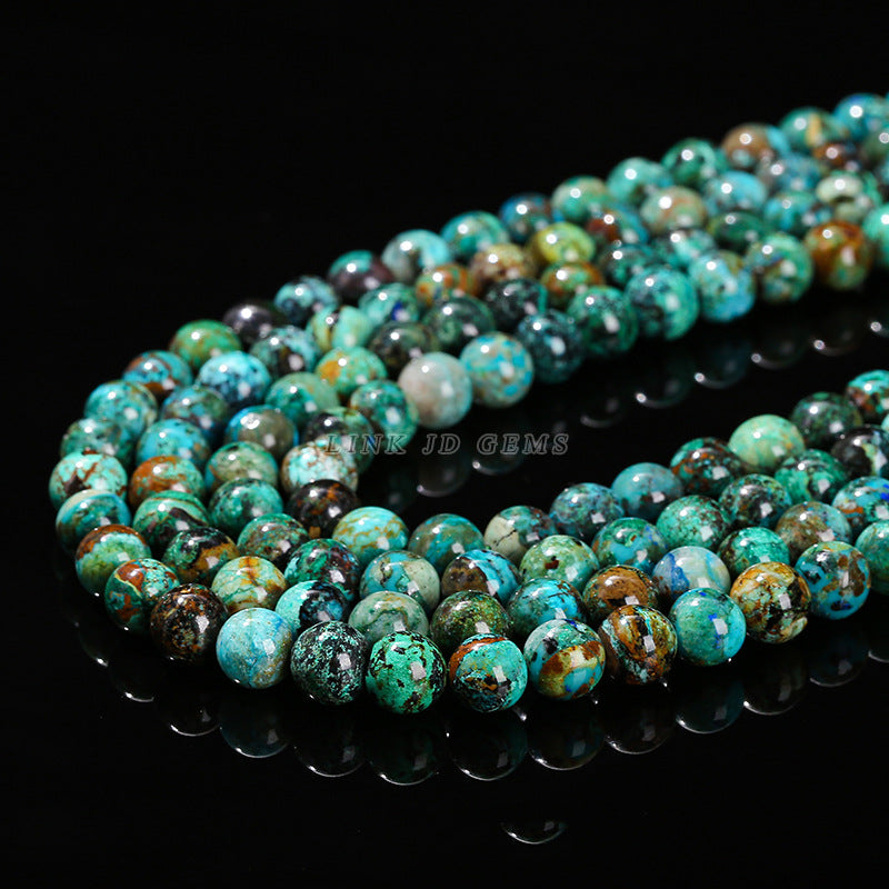 Azurite loose beads DIY jewelry accessories