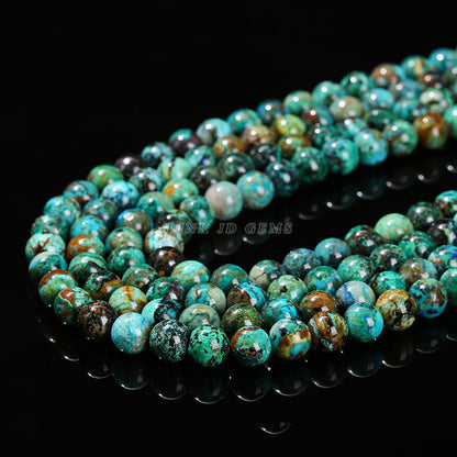 Azurite loose beads DIY jewelry accessories