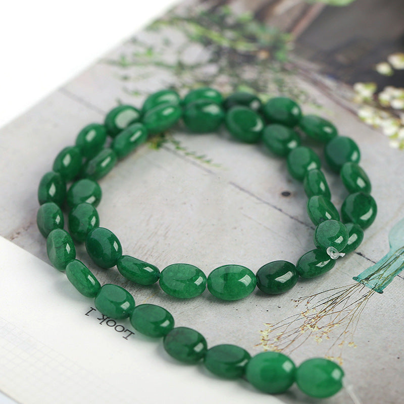 8X10mm crystal jade oval loose beads