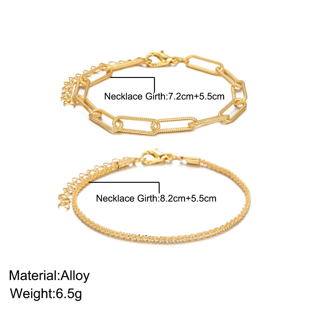 Juego de dos pulseras sencillas 