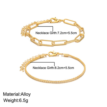 Juego de dos pulseras sencillas 