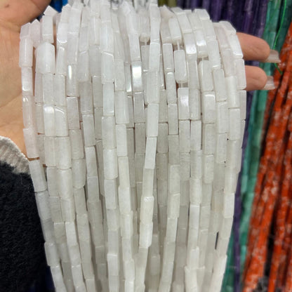 4*13mm long crystal agate cube special shaped beads