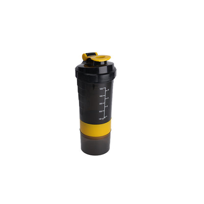 Three-layer compact protein powder shaking cup