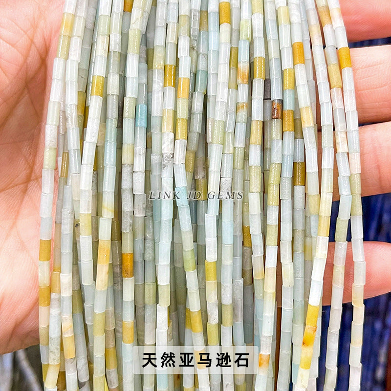 2X4mm agate round tube beads loose beads