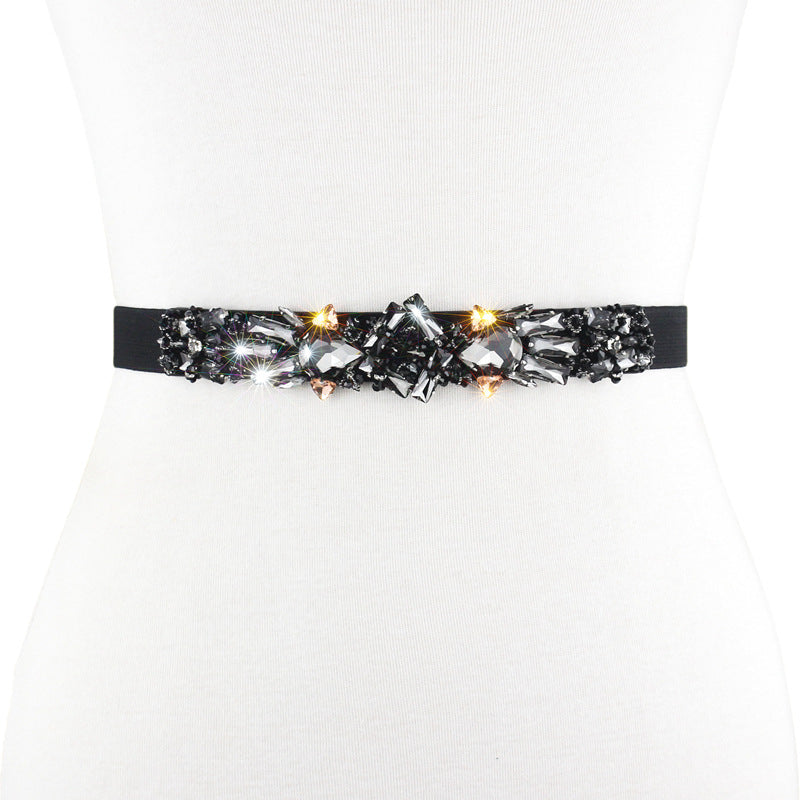 Crystal rhinestone belt fashion